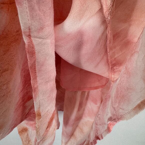 Rails Delilah Tiered Dress Womens L Pink Tie Dye Rayon Blend Adjustable Lined - Picture 6 of 10